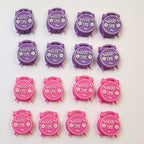 Silicone 3D Focal Beads Good Time Alarm Clock Rounded Base 20pcs 4