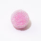 Opaque Bubblegum Beads 15-19mm Macaron Textured Raised Dots 10pcs 9
