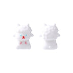 Silicone 3D Focal Beads Sheep Soft Textured Surface