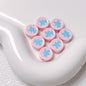 Bear Disc Acrylic Beads 12mm Colorful Mixed 10pcs 17