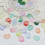 Czech Glass Beads Fox 18mm Translucent Pastel Colors 25pcs