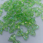 Colored Clear Bow Ribbon Acrylic Beads 18mm Translucent 100pcs 22