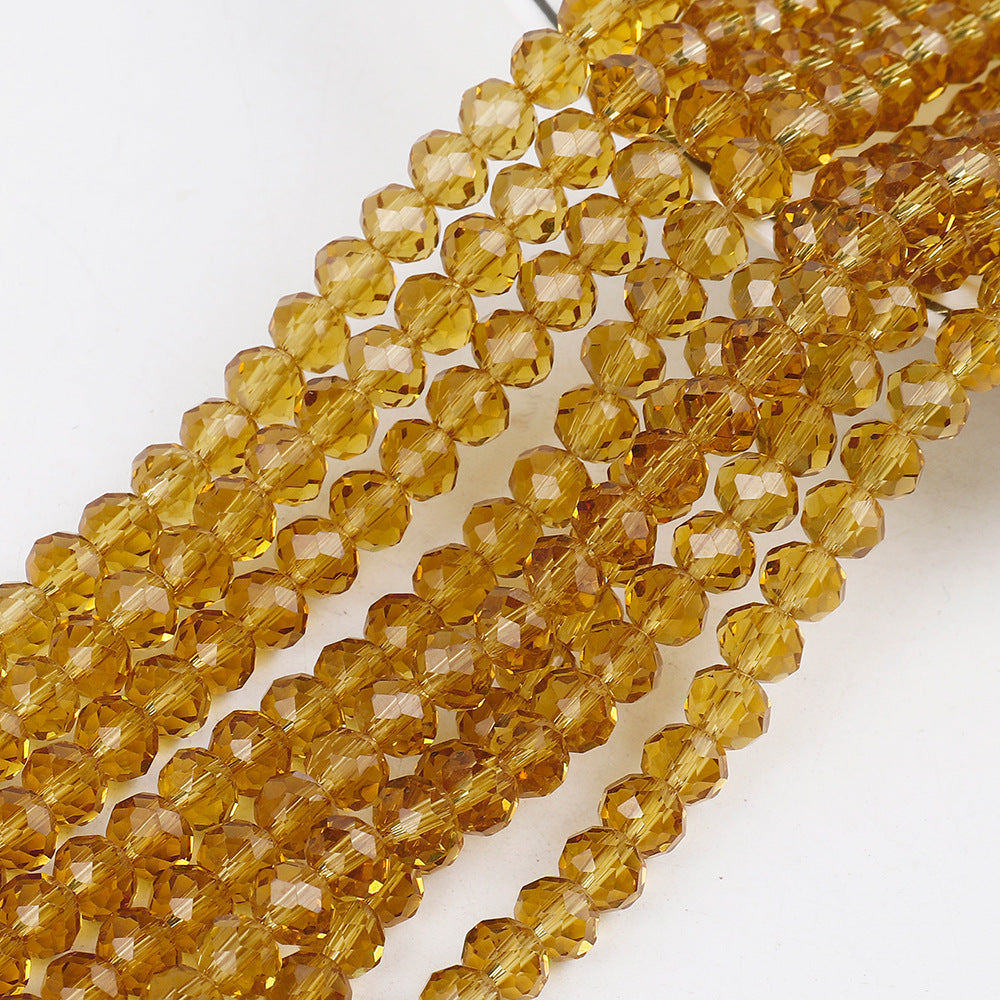 Transparent Faceted Glass Beads 10mm Colorful Mixed 136pcs 25