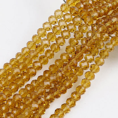 Transparent Faceted Glass Beads 10mm Colorful Mixed 136pcs 25