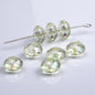 Acrylic Faceted Flat Spacer Beads 8mm Clear Plating 500pcs 6