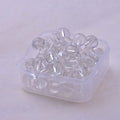 Transparent Round Glass Beads 8mm Glossy Mixed Colors 50pcs 6