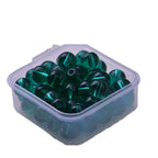Transparent Round Glass Beads 8mm Glossy Mixed Colors 50pcs 3