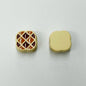 Painted Acrylic Beads 14mm Melad Color Pattern Enamel 100pcs 6