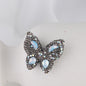 Polymer Clay Butterfly Rhinestone Beads 36mm Napal Style 2pcs 14