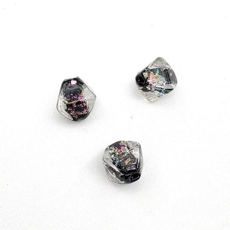 Lampwork Glass Beads Star Pattern Geometric Shapes Celestial 10pcs 16