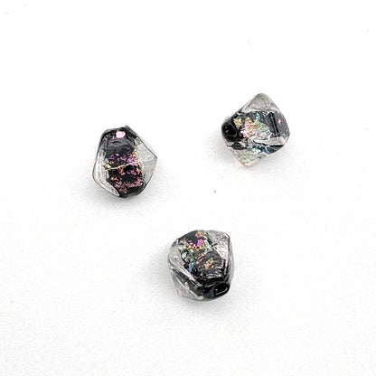 Lampwork Glass Beads Star Pattern Geometric Shapes Celestial 10pcs 16