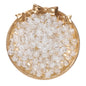 Crackle Round Glass Beads 8mm Colored Hole 1.3mm 50pcs 21