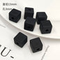 Rubberized Spray Painted Square Acrylic Beads 13mm 50pcs 5
