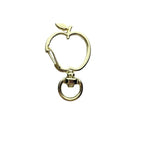 Zinc Alloy Apple Shaped Swivel Buckle Keychain Clasps 20pcs 38mm 5