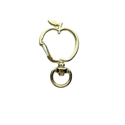 Zinc Alloy Apple Shaped Swivel Buckle Keychain Clasps 20pcs 38mm 5