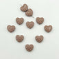 Heart Metal Beads 12mm Baking Painted Biscuit Style 20pcs 16