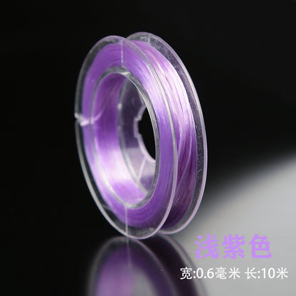 Flat Elastic Spandex Thread 0.6mm Diameter Clear Case 100m 8