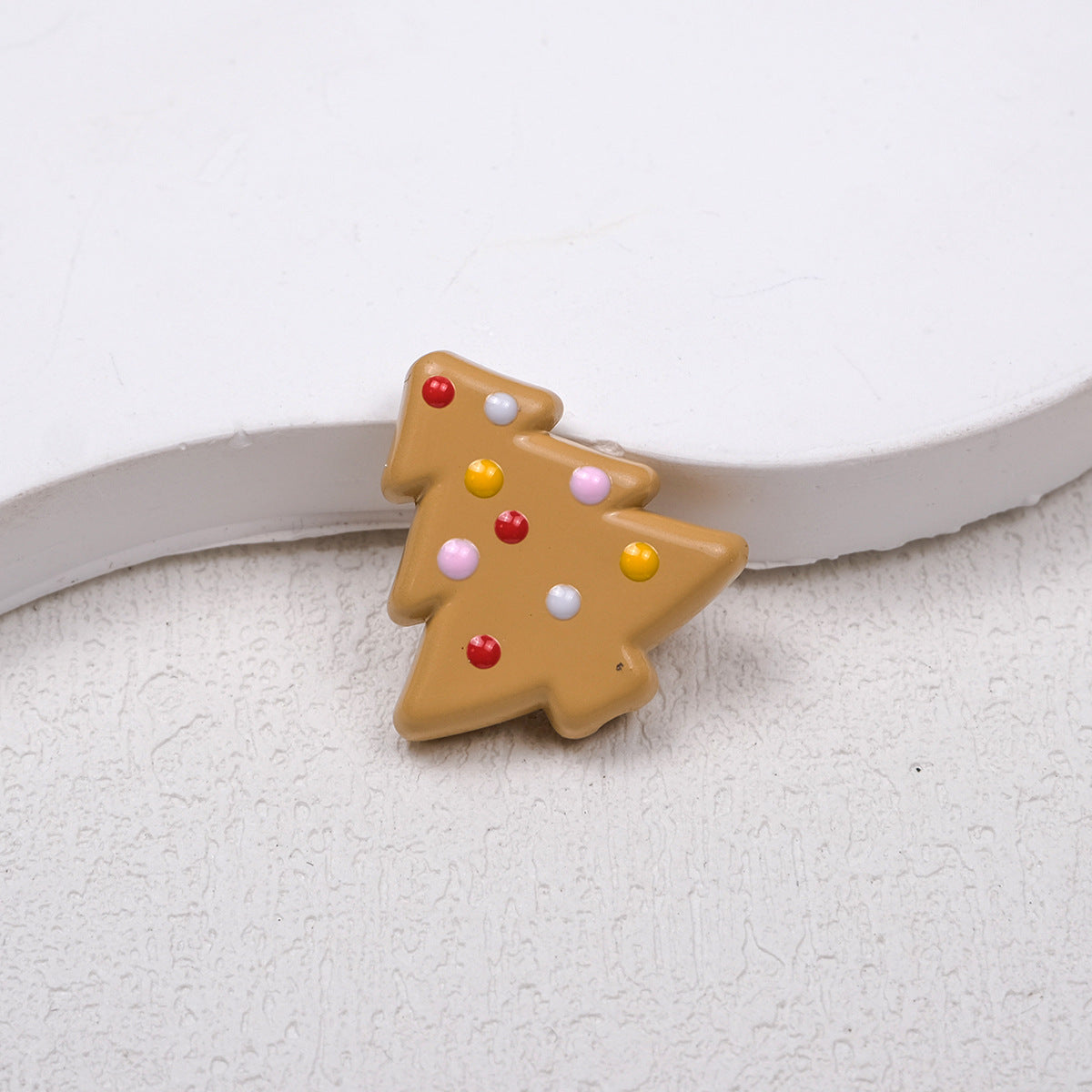 Lit Christmas Tree Acrylic Beads 21mm Colorful Holiday 20pcs 17