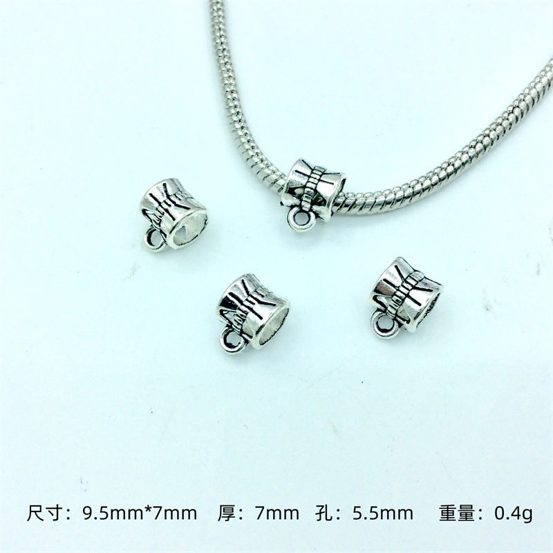 Alloy Bead-hanger Spacer Beads Large Hole 200pcs 2