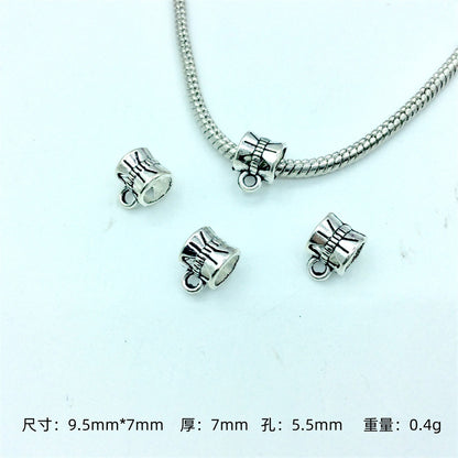 Alloy Bead-hanger Spacer Beads Large Hole 200pcs 2