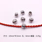 Hollow Spherical Metal Beads Large Hole Intricate Floral Cut-Out 100pcs 6