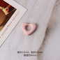 Heart Metal Beads 15mm Morandi Color Hollow Alloy 10pcs 9