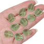 Frosted Flat Stone Glass Beads 12x15mm Matte Mixed Colors 20pcs 7
