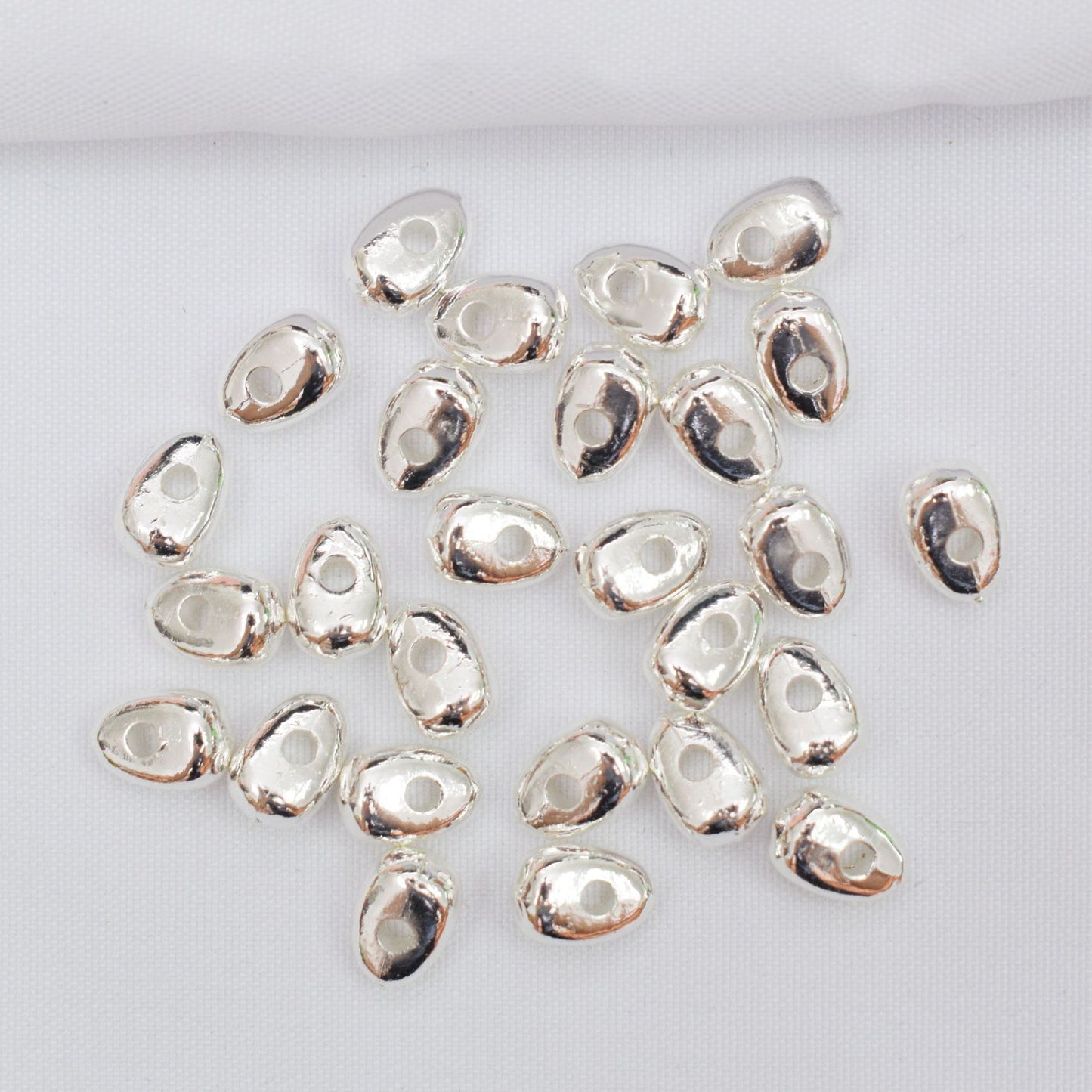Alloy Irregular Spacer Beads 8mm Tibetan Style 50pcs 6