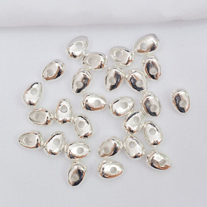 Alloy Irregular Spacer Beads 8mm Tibetan Style 50pcs 6