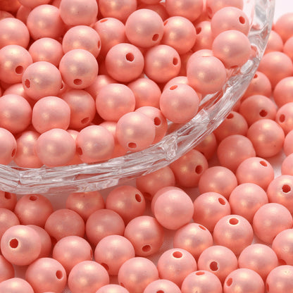 Imitation Pearl Acrylic Beads 8mm-12mm Macaron Colored Pastel 10