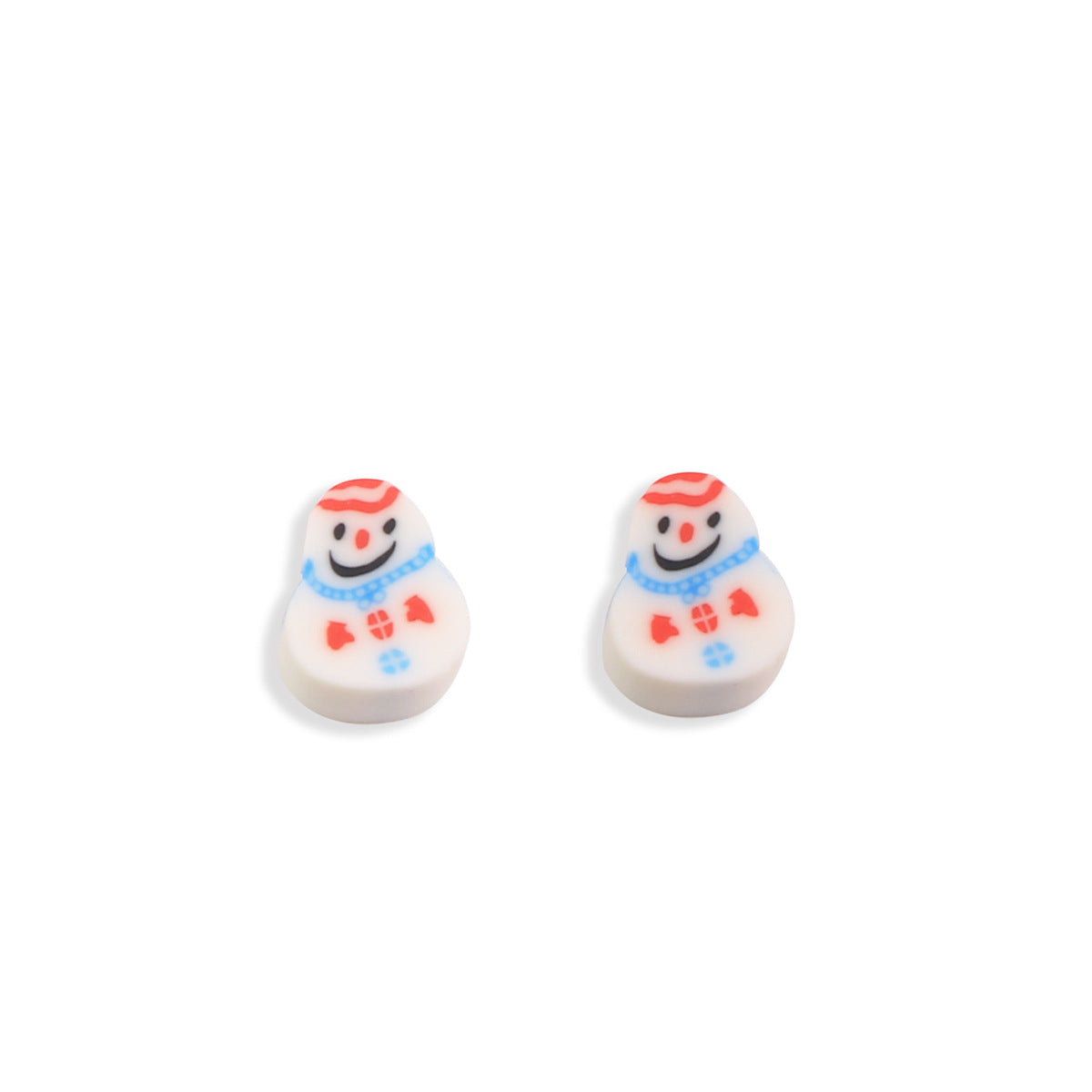 Christmas Clay Beads Polymer Colorful Snowmen Gifts Trees 100pcs 7