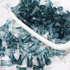 Vintage Gradient Ramp Acrylic Tube Beads 7x12mm Jewel Tone 10pcs 2