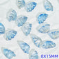 Iridescent Half Butterfly Wings Glass Beads 8x15mm 50pcs 15