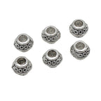 Alloy Circular Pattern Spacer Beads 9mm Large Hole 1pc 5