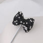 Rhinestone Bow Clay Beads 30mm Full Covered 5pcs 8