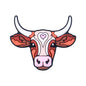 Silicone Focal Beads Farm Highland Cattle Square Cow Surprised Expression 20pcs 6