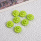 Acrylic Flower Spacer Beads 9mm Baking Painted 100pcs 9
