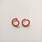 Metal Painted Jump Rings 10mm Baking Finish Colorful 500pcs 6