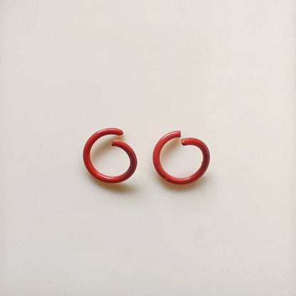 Metal Painted Jump Rings 10mm Baking Finish Colorful 500pcs 6