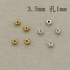 Alloy Hexagonal Spacer Beads 3.5mm Tibetan Style 100pcs 3