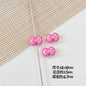 Heart and Rabbit Metal Beads Polka Dot Painted Alloy 10pcs 19