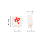 Flat Clay Beads 9x10mm Mahjong Tile Design Polymer 100pcs 2
