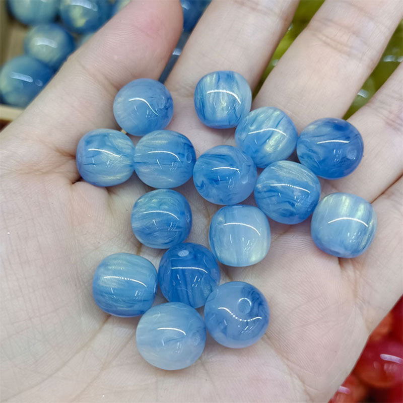 Imitation Opal Gradient Chunky Resin Beads 12mm Orange 40pcs 4
