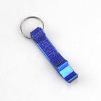 Rhinestone Bottle Opener Keychain Aluminum Alloy Multi Functional 3