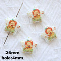 Butterbar Printed Star Acrylic Beads 25mm Glossy Pastel 20pcs 6