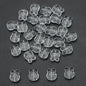 Plating Bunny Head Glass Beads 12mm Iridescent 30pcs 22