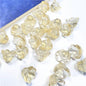 Wind Chime Flower Glass Beads 12mm Transparent Pink 50pcs 7