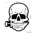 Silicone Focal Beads Halloween Knife Bones Skull with Knife 20pcs 2