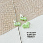Baking Painted Window Kitten and Nice Rabbit Metal Beads 15/17mm 10pcs 15