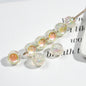 Transparent Round Acrylic Beads 11mm Double-Sided Zirconia 50pcs 8